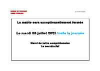 MAIRIE FERMEE 08 07